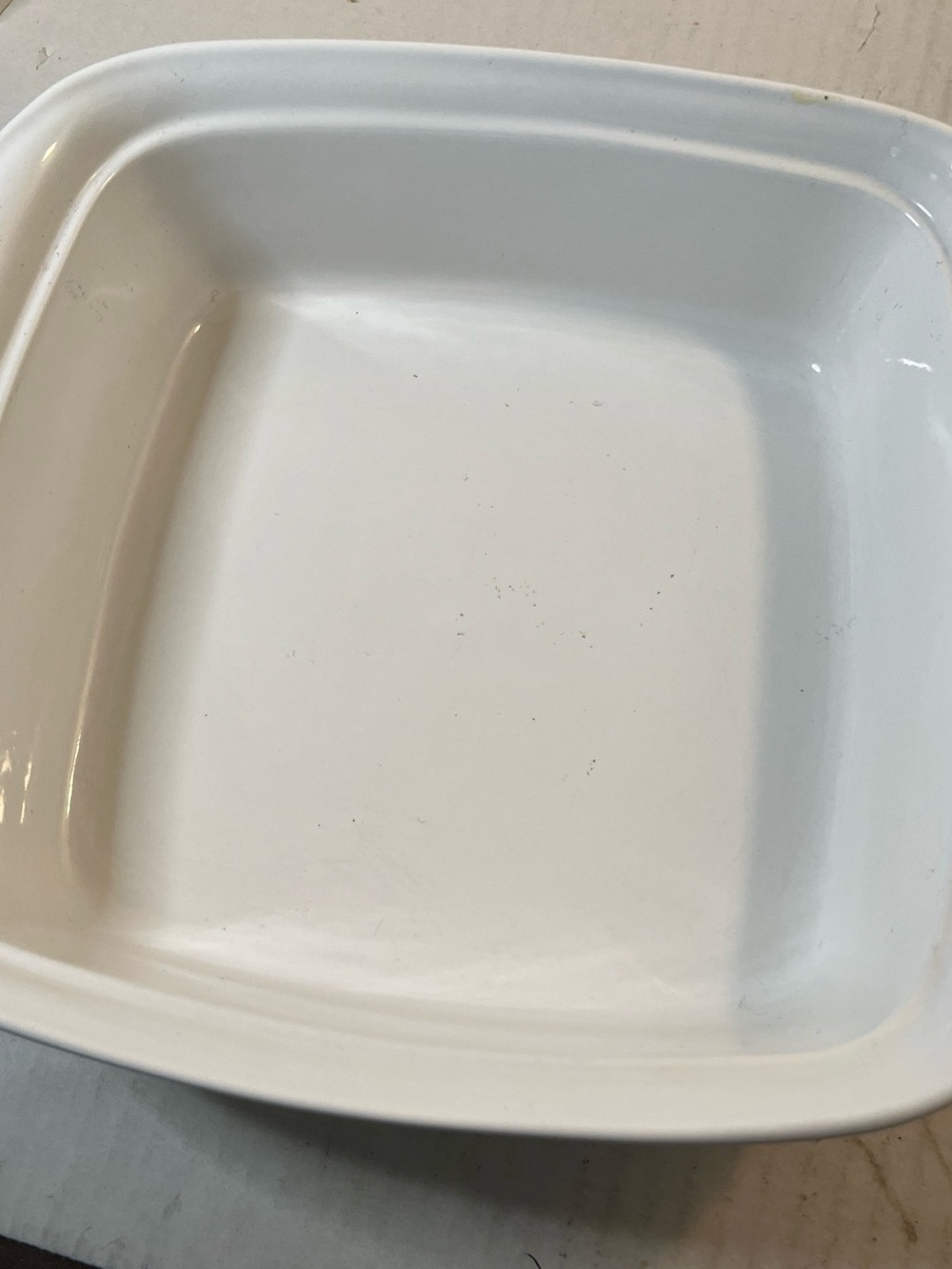 Corningware White Square Baking Dish